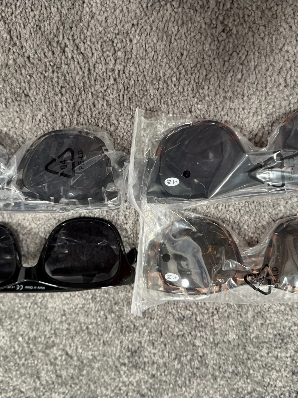 Prescription Sunglasses 1.25 strength, bi-focal bundle.